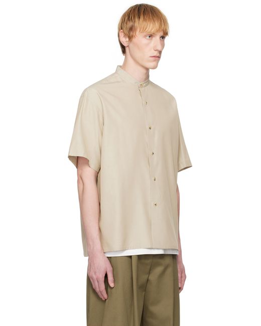 YLÈVE Multicolor Silk Chambray Shirt for men
