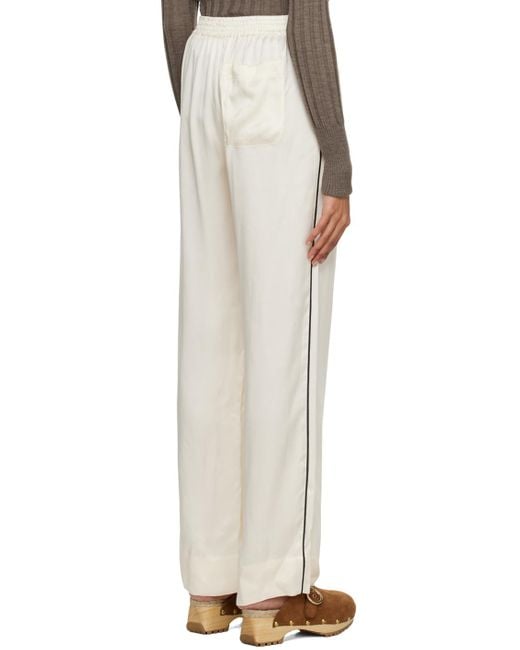 See By Chloé Off-white Pinched Seams Lounge Pants