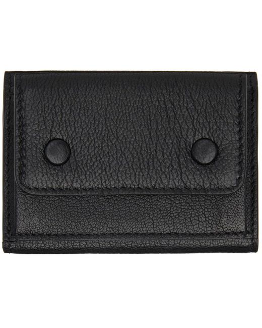 Maison Margiela Black Leather Wallet for men