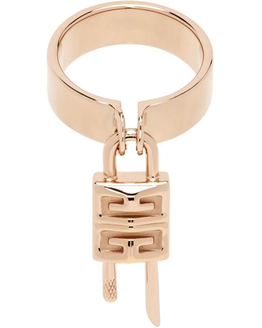 Givenchy Natural Rose Lock Ring