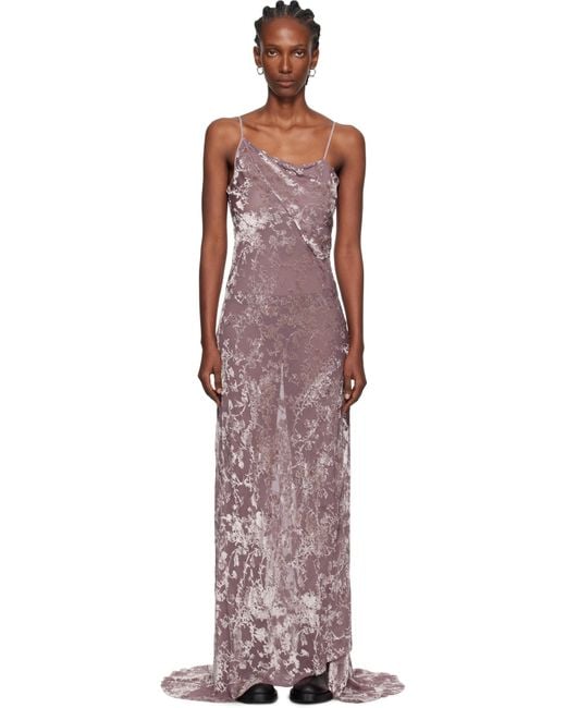 Ann Demeulemeester Multicolor Aaricia Bias Slip Maxi Dress