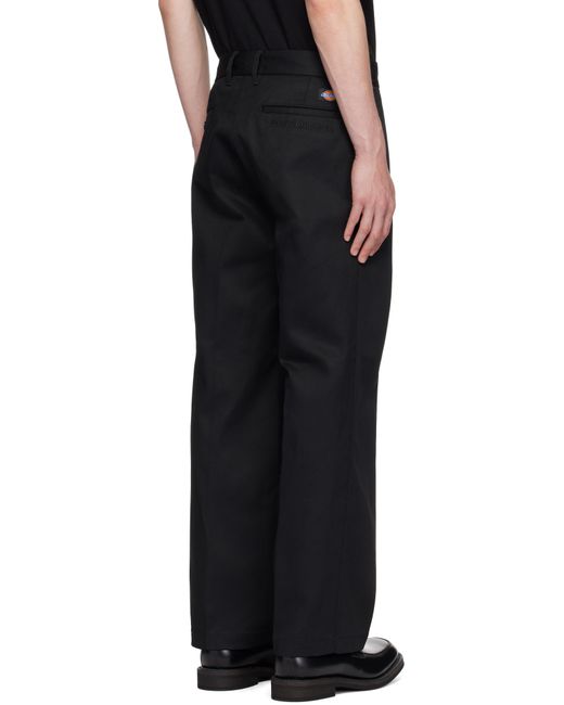メンズ Wacko Maria ブラック Dickiesエディション タックパンツ Black