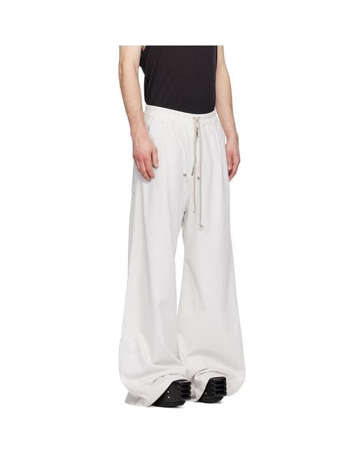 Rick Owens Black Off- Temple Geth Belas Sweatpants for men