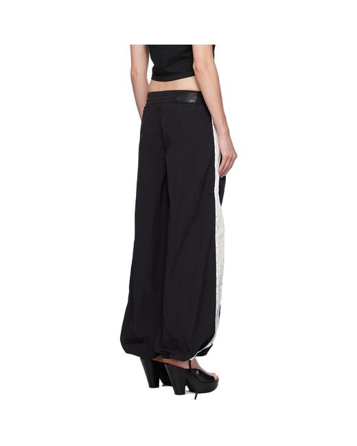 Amiri Black Wide-Leg Nylon Taffeta Track Pants