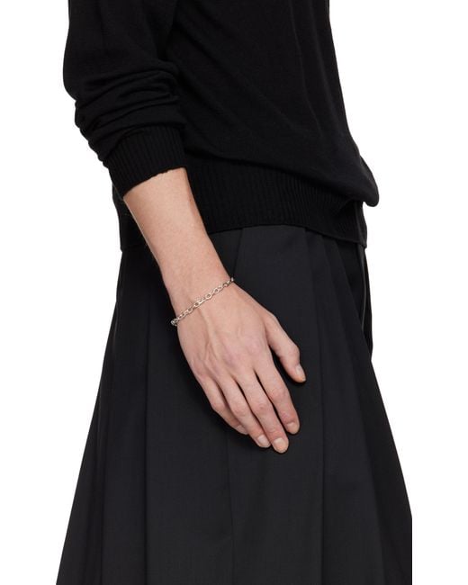 Emanuele Bicocchi Black Link Chain Bracelet for men