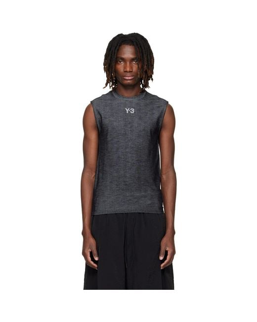 Y-3 Black Mercedes-Amg F1 Edition Engineered Tank Top for men