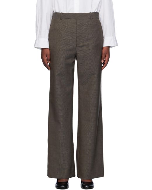 Pantalon Gris À Fermoir À Bouton Our Legacy en coloris Black
