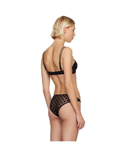 Fruity Booty Black Polka Flock Bra