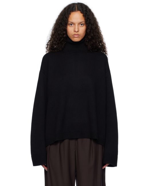 Frankie Shop Black Rhea Trapeze Turtleneck