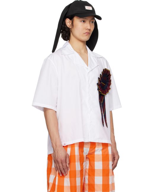 メンズ Charles Jeffrey ホワイト Rosette シャツ White