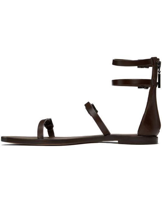 Max Mara Black Evegflat Sandals