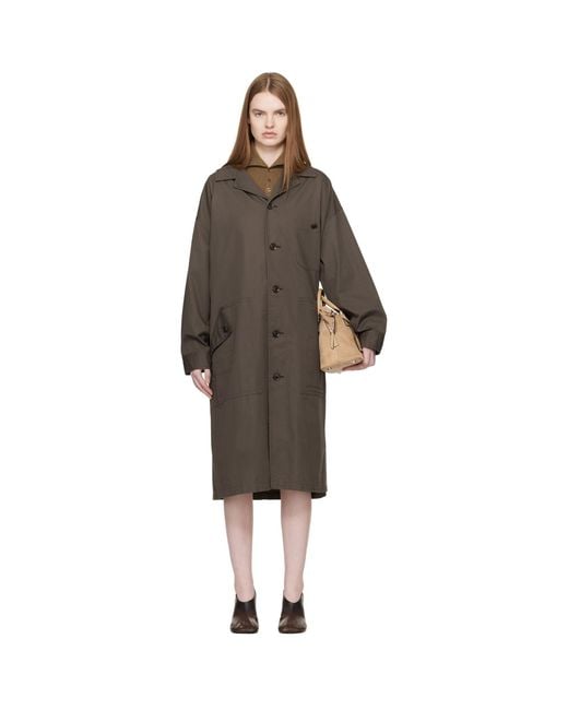 Y's Yohji Yamamoto Brown Khaki 5-Pocket Coat