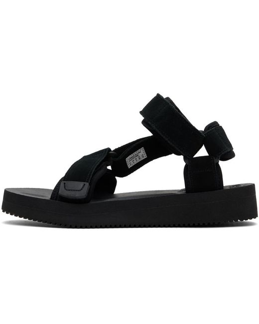 Suicoke Black Depa-V2S Sandals for men