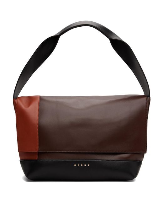 Marni Brown Pod Pochette New Handle Bag for men