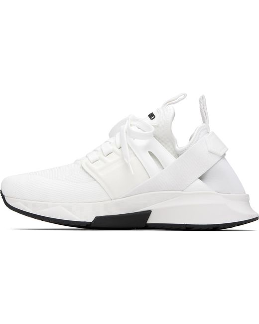 Tom Ford Black Neoprene Suede Jago Sneakers for men