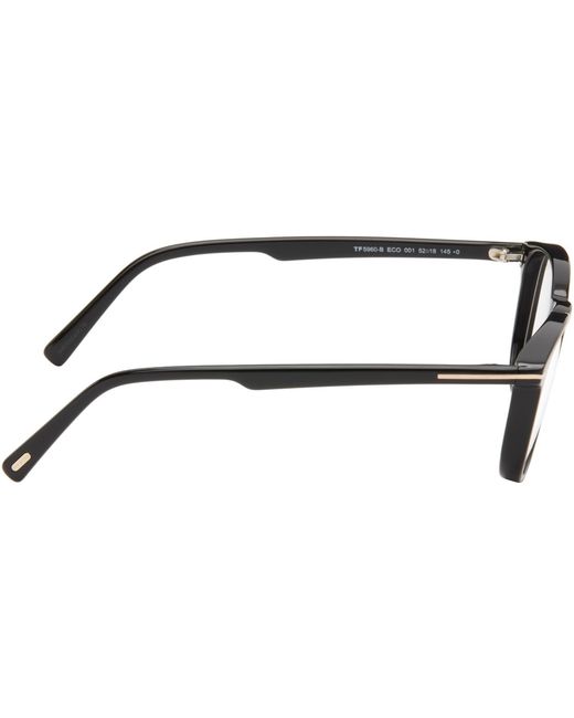 Tom Ford Brown Square Light Glasses for men