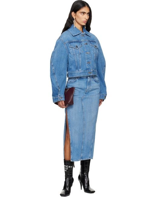 Givenchy Blue Washed Denim Jacket