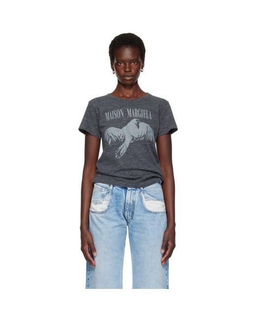Maison Margiela Blue Bird Fitted T-Shirt