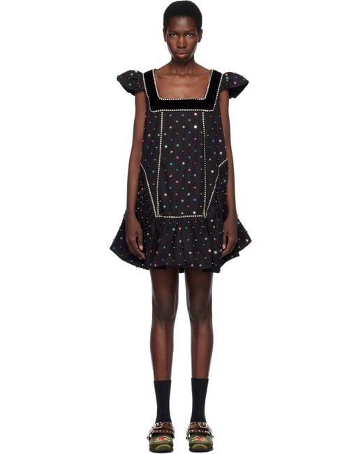Chopova Lowena Black Jessie Minidress