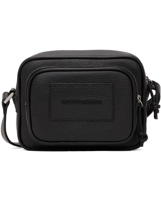 Emporio Armani Black Crossbody Bag for Men Lyst