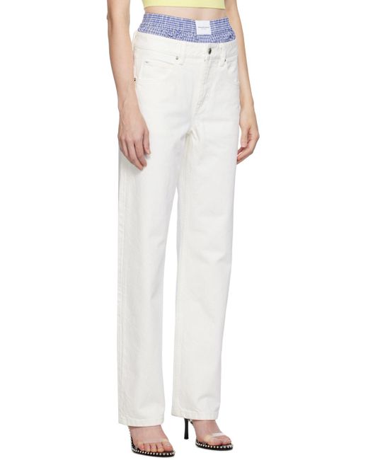 Alexander Wang Off-white Layered Jeans