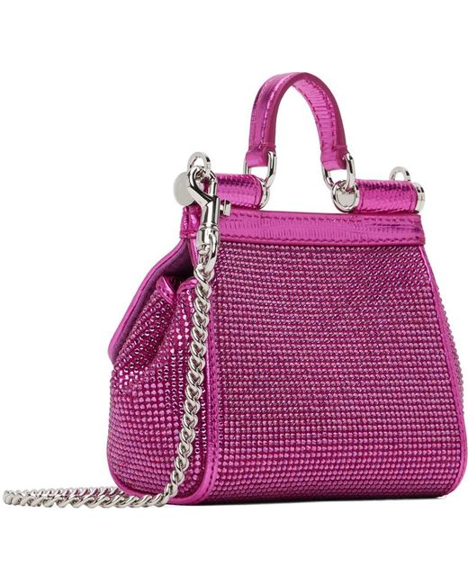 Dolce & Gabbana Purple Dolce&gabbana Pink Mini Sicily Bag