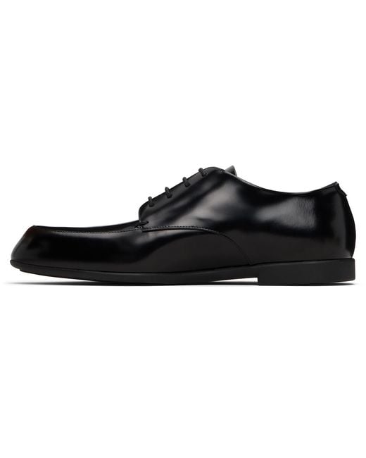 Jil Sander Black Lace-Up Derbys