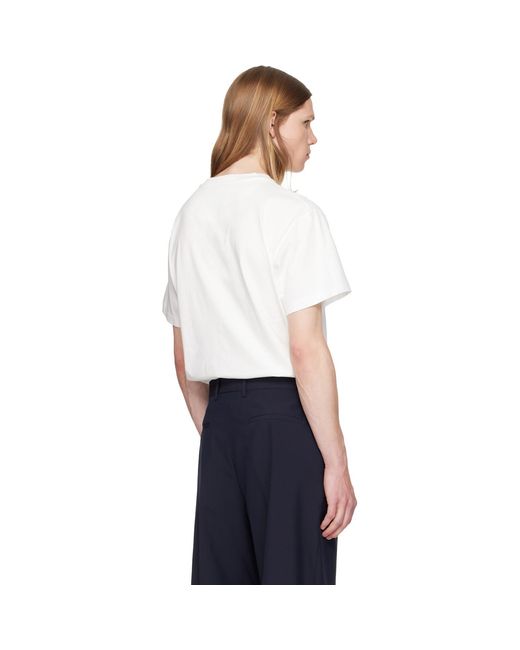 Jil Sander White Three-Pack Crew-Neck T-Shirts for men