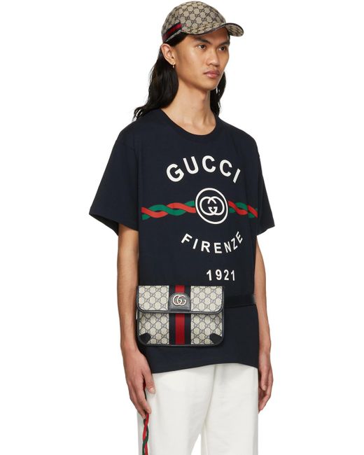 Gucci Black ' Firenze 1921' T-Shirt for men