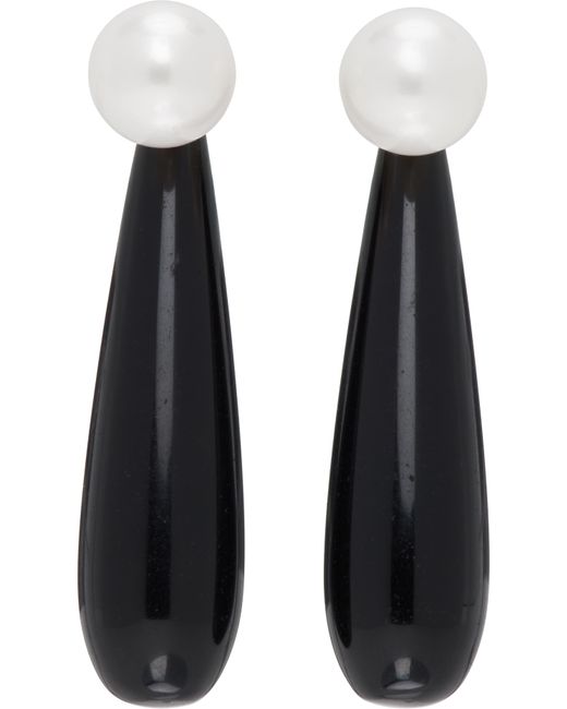 Sophie Buhai Black Small Angelyne Earrings