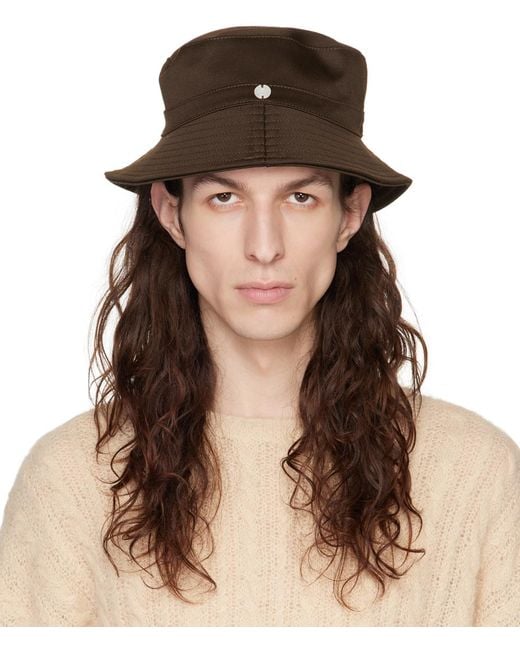 Our Legacy Brown Quilted Brim Bucket Hat for Men | Lyst UK