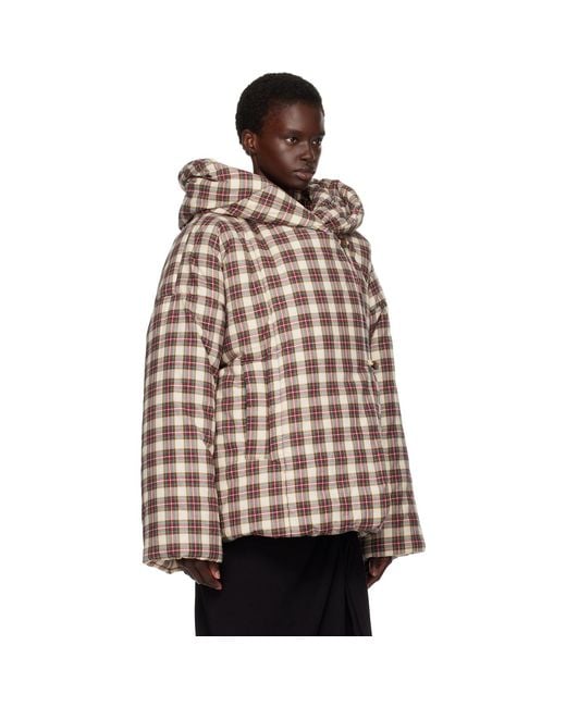 Dries Van Noten Brown Off- Check Jacket