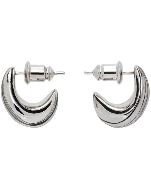 Lemaire Black Silver Girasol Earrings