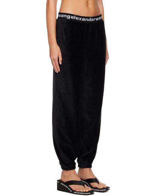 T By Alexander Wang Black Elasticized Lounge Pants