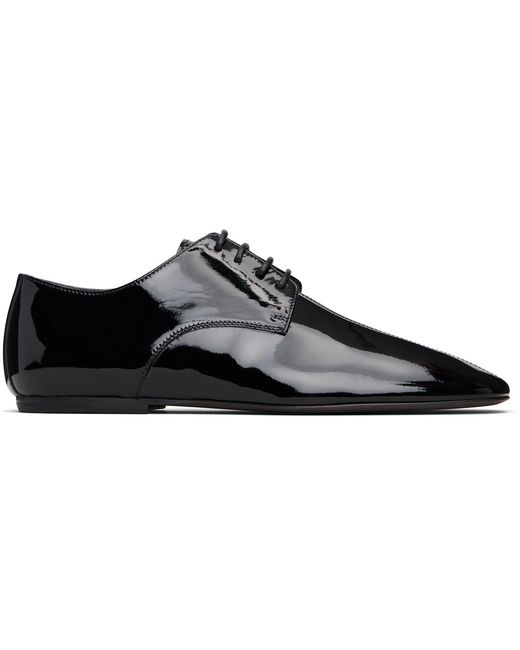 Dries Van Noten Black Square Toe Derbys for men