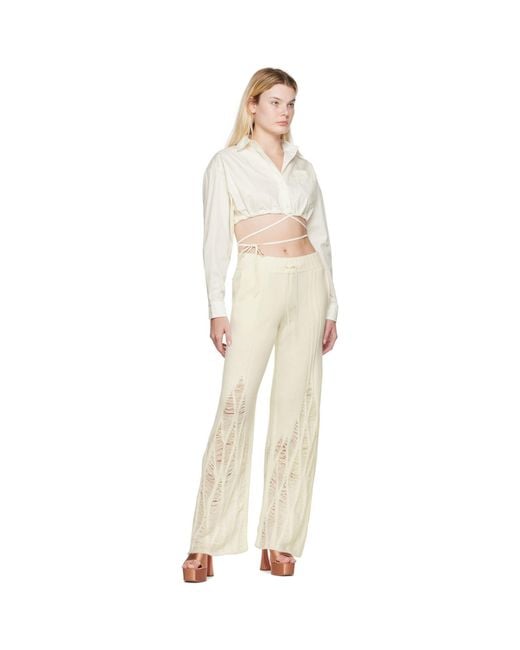 ANDREADAMO White Andreādamo Off- Coulisse Shirt