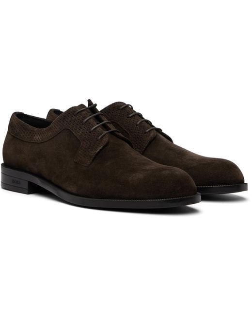 Boss Black Suede Derbys for men