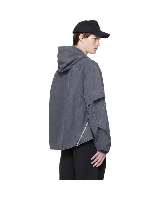 HELIOT EMIL Blue Crinis Jacket for men