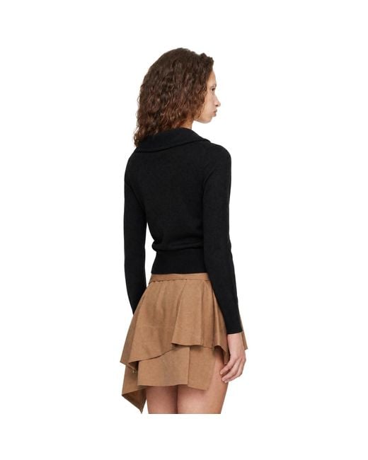 Vivienne Westwood Black Tie Bea Long Sleeve Polo