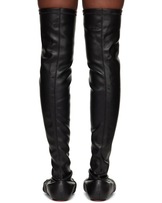 Yume Yume Black Overknee Ballerina Tall Boots