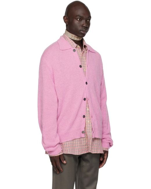 Our Legacy Pink Evening Cardigan for men