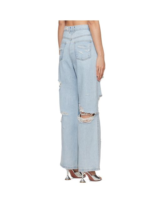 lesugiatelier Blue Distressed Jeans