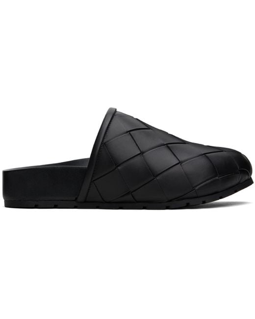 Bottega Veneta Black reggie Mules
