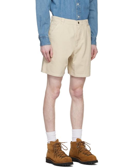 Adsum Blue Pigment-dyed Shorts for men