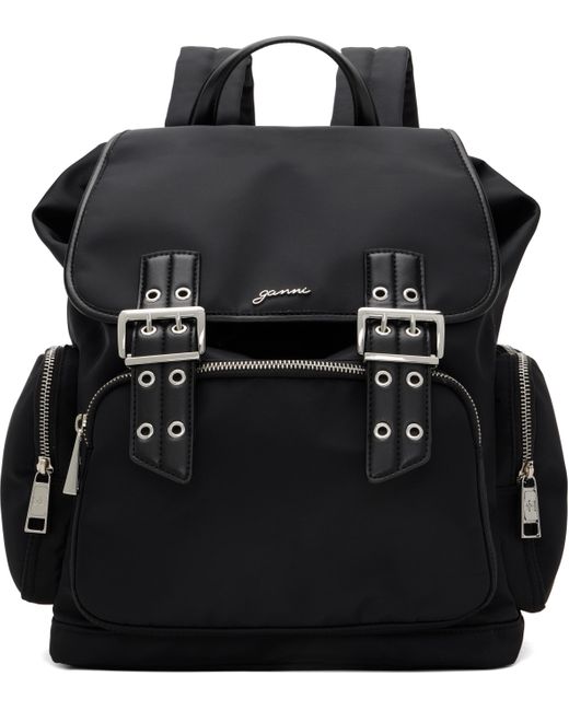 Ganni ブラック Bucky ナイロン バックパック Black