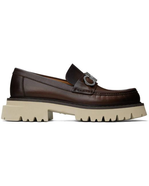 ferragamo chunky loafers