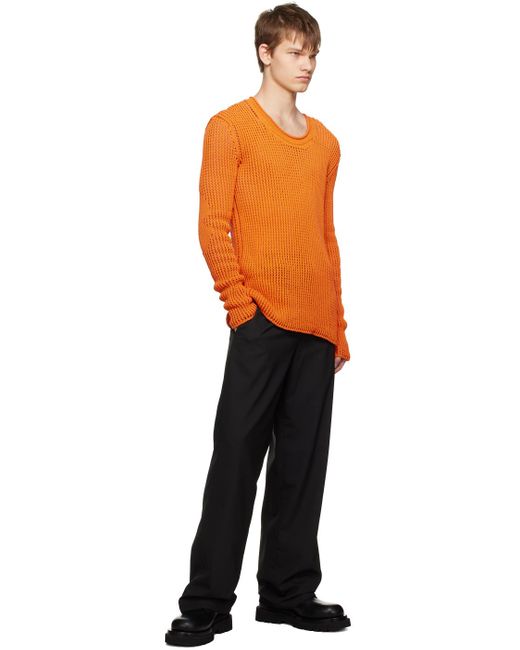 Dion Lee Black Ssense Exclusive Rope Trousers for men