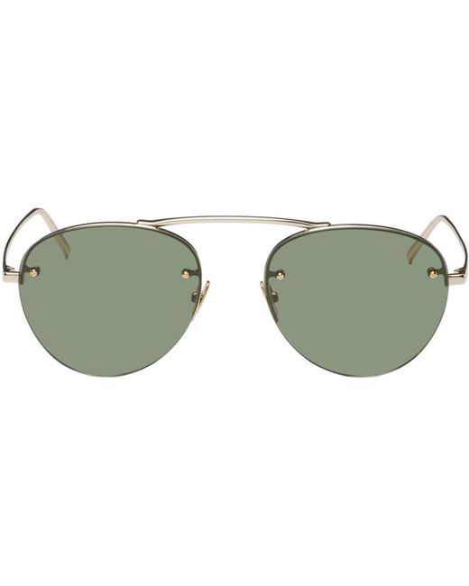 Saint Laurent Green Sl 575 Sunglasses for men