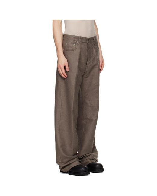 Rick Owens Brown Tower Geth Trousers for men