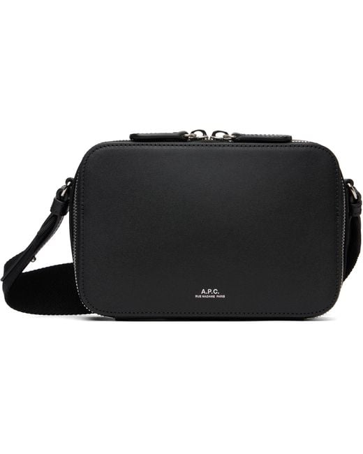 A.P.C. Black Soho Camera Bag for men